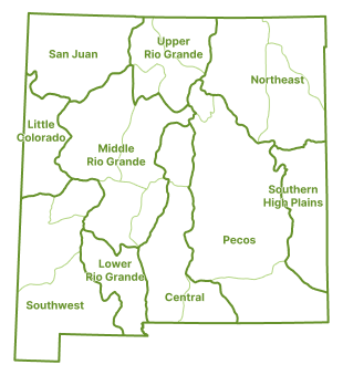 New Mexico Subregions Map
